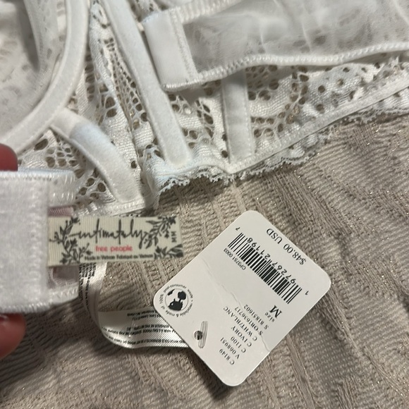 Free People All Yours lace underwired bra ivory M - Picture 5 of 11